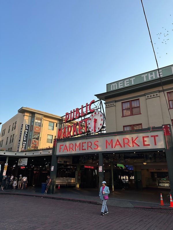 アメリカ(米国)・シアトル「シアトル留学　ダウンタウン旅」の写真：Pike Place Market