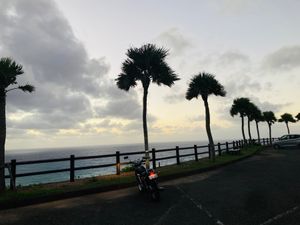 大浜海浜公園の夕焼けはサイコー
少し波が強かったです