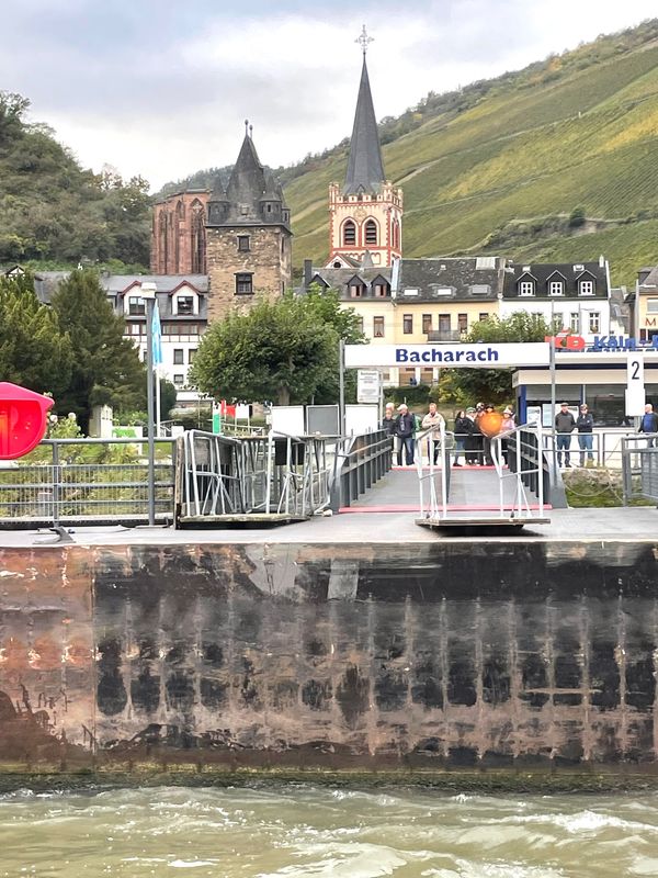 ドイツ・リューデスハイム「ドイツ満喫紀行」の写真：ローレライを見ながらライン川クルーズでワ...