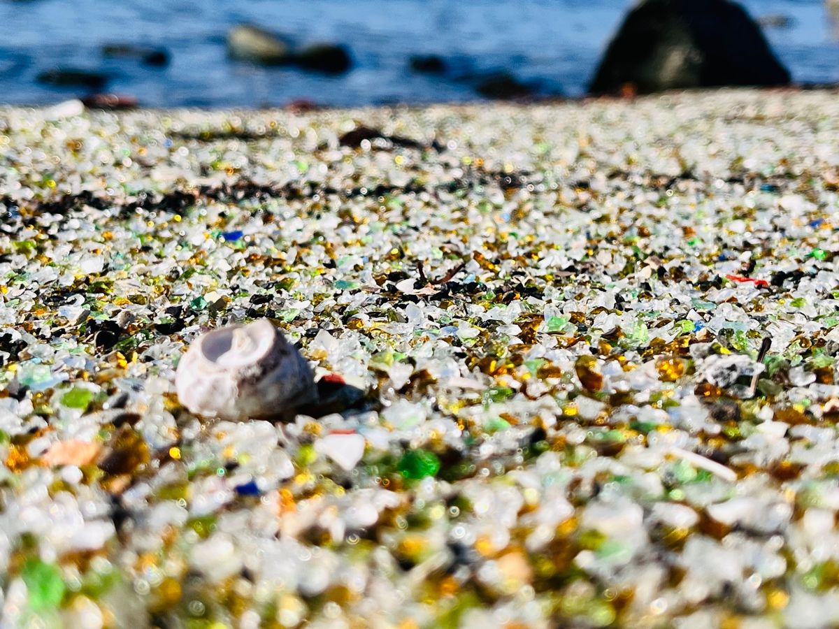 ガラスの砂浜