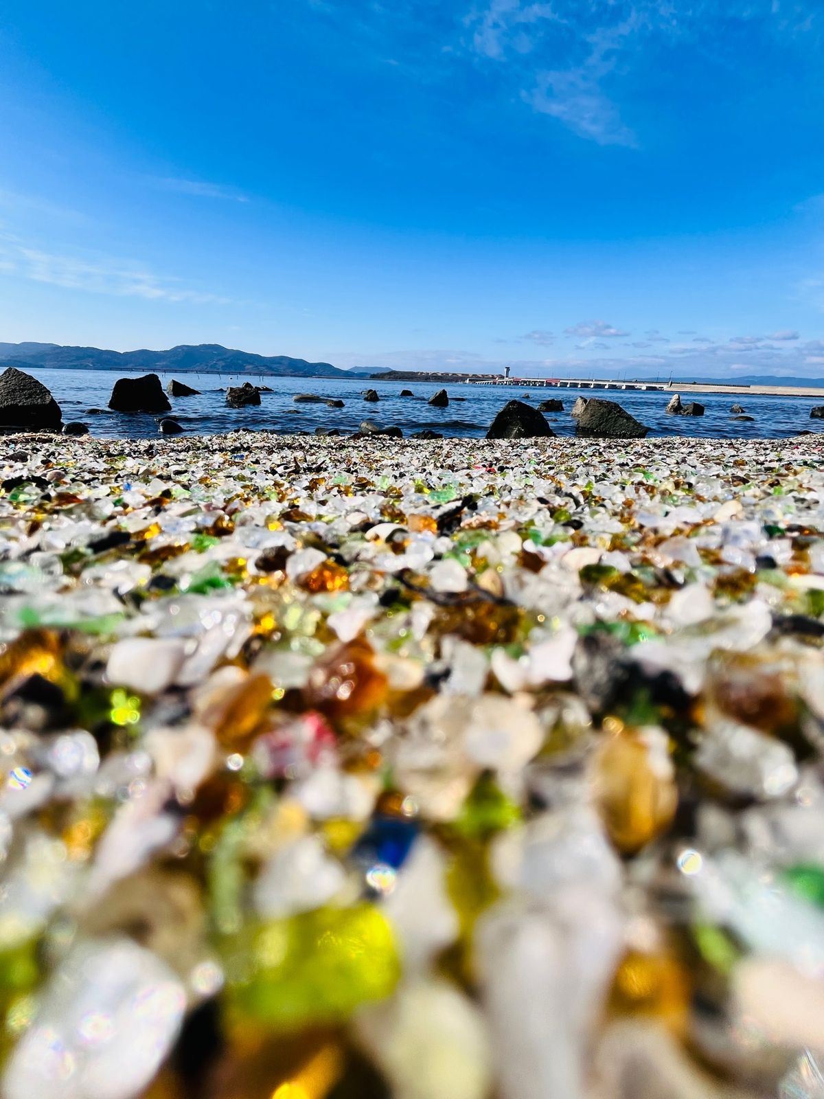 ガラスの砂浜