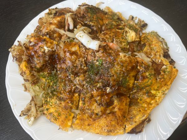 日本・広島県「友達ご夫婦と宮島旅行」の写真：このみっていうお好み焼き屋さん、穴場です...