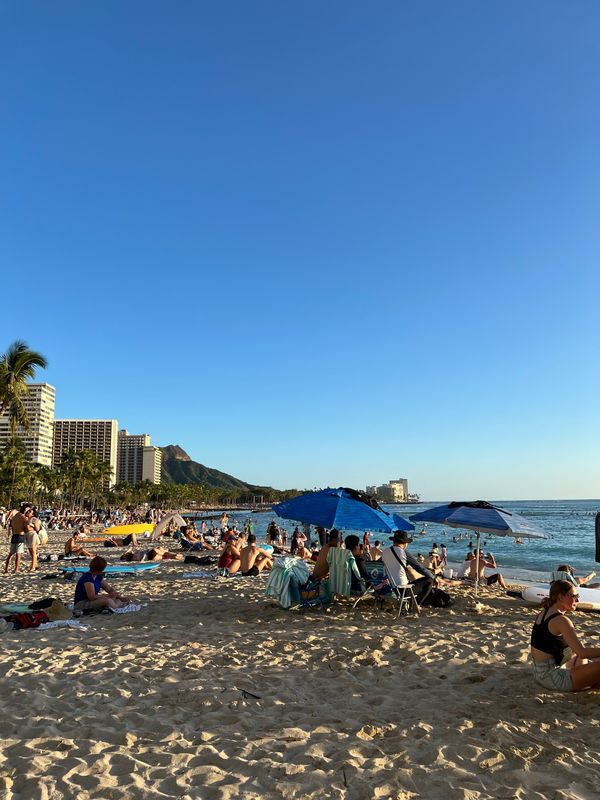 アメリカ(米国)「O’ahu, Hawaii」の写真：海も空も青すぎる🌊
年越しクルーズ素敵だった🚢