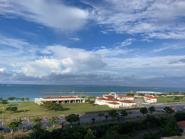 日本・沖縄県「沖縄本島旅行」の写真：２日目の宿泊施設の部屋からの眺め