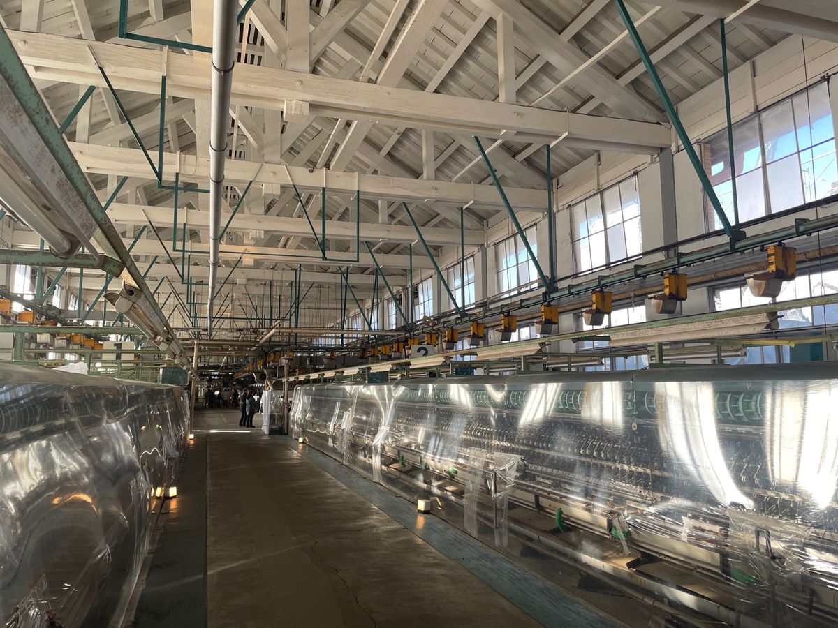 富岡製糸場の中には古い工事の設備も見学できます