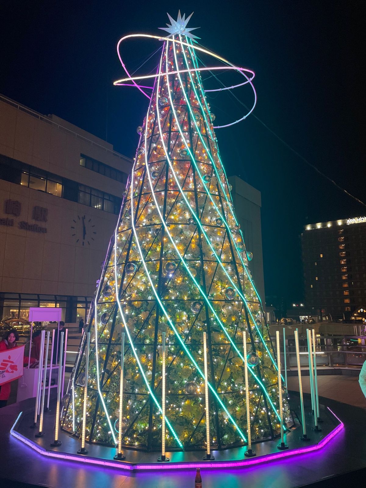 高崎駅周辺はイルミネーションが綺麗でした。