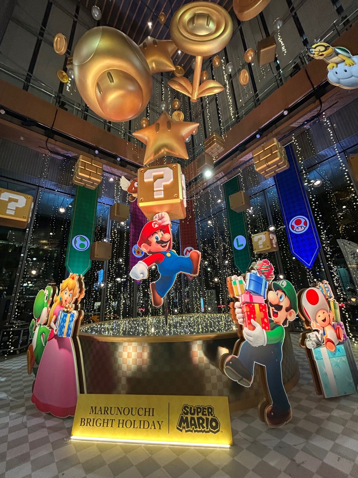 丸の内マリオイルミネーション巡り