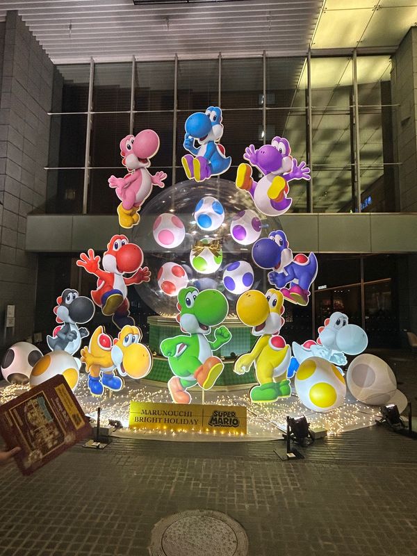 日本・静岡県「草津温泉・東京・熱海旅行♨️」の写真：丸の内マリオイルミネーション巡り