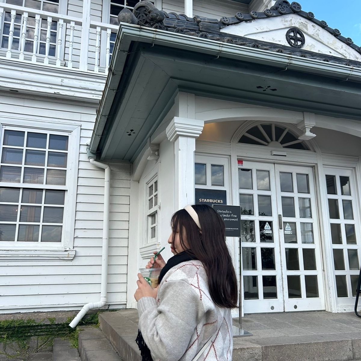 行きたかった。仙巌園のスタバ☕️