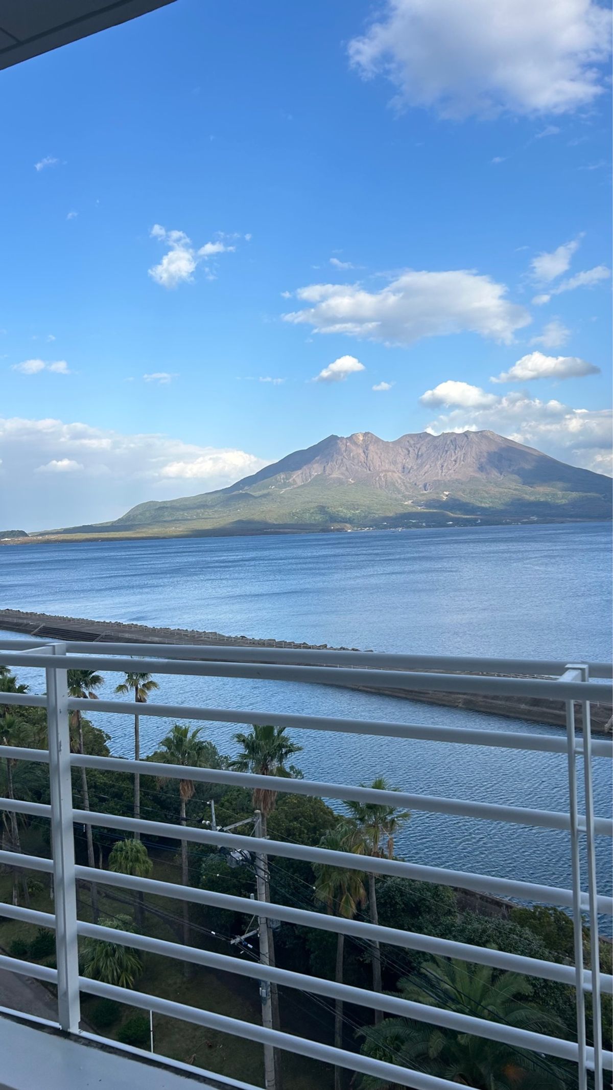 ホテルからみたオーシャンビューの桜島が最高すぎた🗻