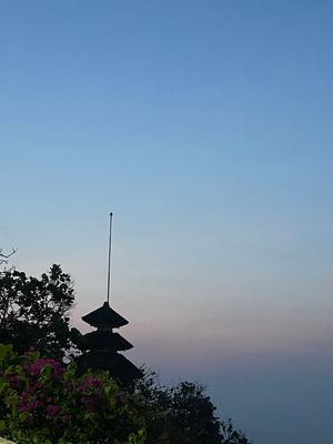 ワルワツ寺院の夕陽は見れず