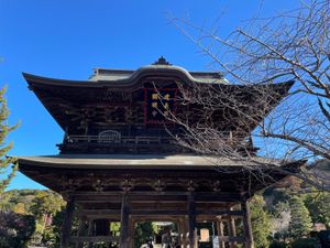 鎌倉五山第一の寺、建長寺。ここから天園ハイキングコースに向かいます。天井画...