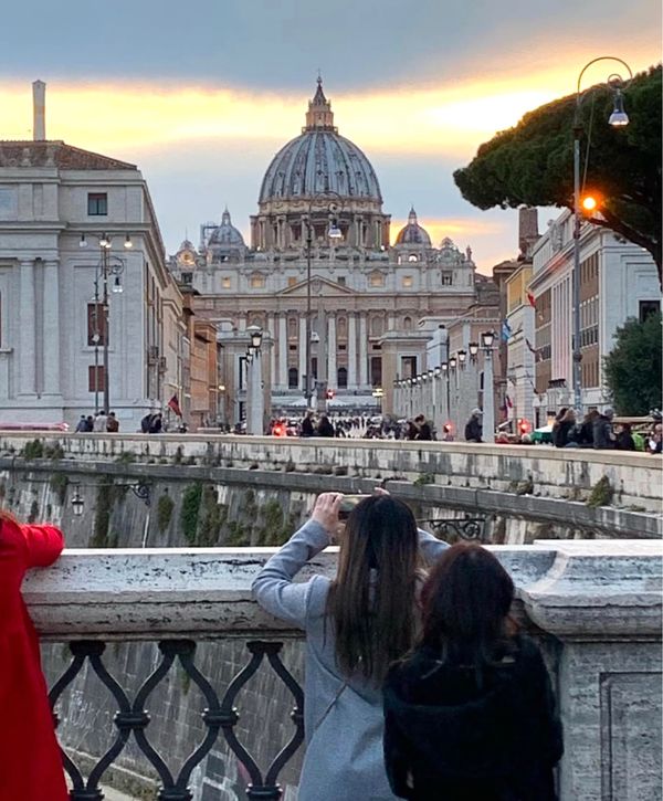 イタリア「満喫イタリア🇮🇹バチカン市国の旅」の写真：ペストを終息したサンタンジェロ城に行って...