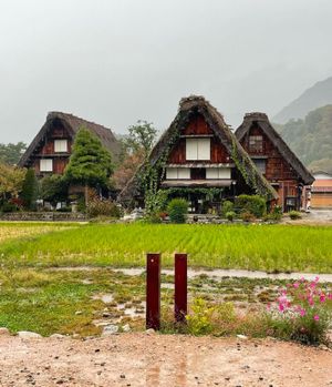 雨でもGO‼️白川郷‼️
白川郷で合掌造りの集落を見て来ました❣️
岐阜県...