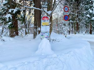 【蟹場温泉】
名前の由来は、付近の沢に蟹が多くいたことから
路線バスの終点...