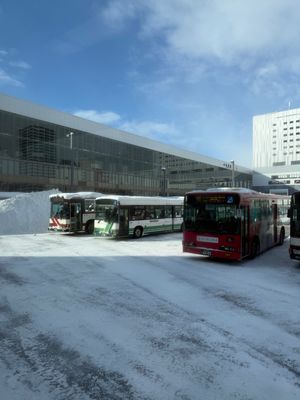 旭川駅に9時45分到着。10時20分発の留萌行きのバスに乗る。こちらも降り...