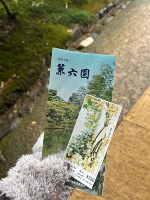 兼六園
雨やったけど、雨の音でさえも綺麗に感じた。
時雨亭でお茶菓子も食べた