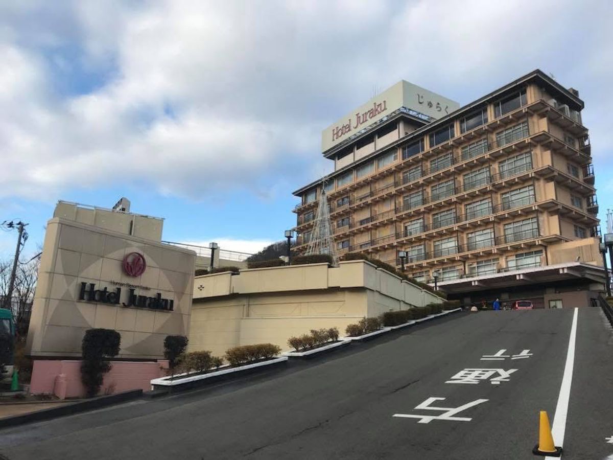 宿泊したホテルジュラク
夜にはイルミネーションが綺麗でした