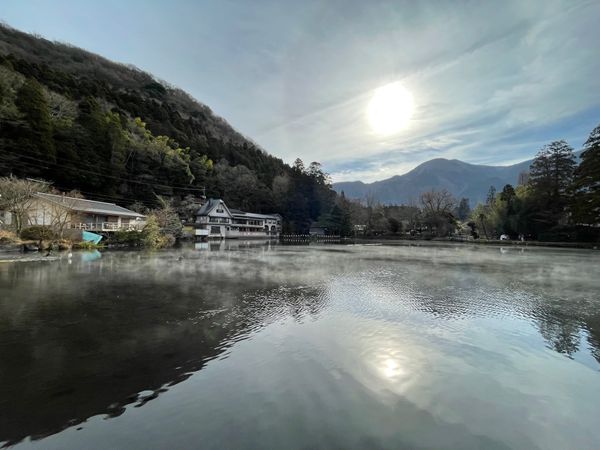 日本・別府温泉「2024年末・大分温泉家族旅行」の写真：二日目は別府温泉から車で湯布院温泉まで。...