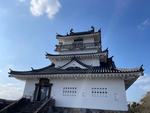 旅の最後は大分空港に向かう途中の杵築へ。杵築城に行ってみました。城からの景...