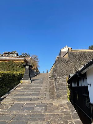 城下町、杵築の古い街並み