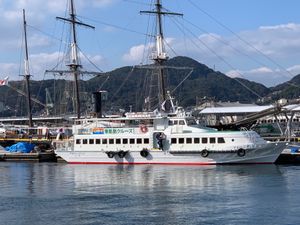 長崎旅行1日目
軍艦島上陸ならず（涙）
波の高さか規定より高かった
残念⤵️