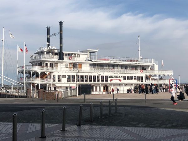 日本・福井県「福井県・滋賀県旅行♡2024」の写真：乗りたかったミシガン🚢
成瀬は〜📕をまた...