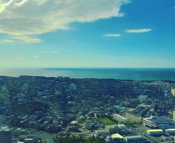 日本・新潟県「日本海満喫 新潟県の旅」の写真：朱鷲メッセ
新潟市は景色が一望できる場所...