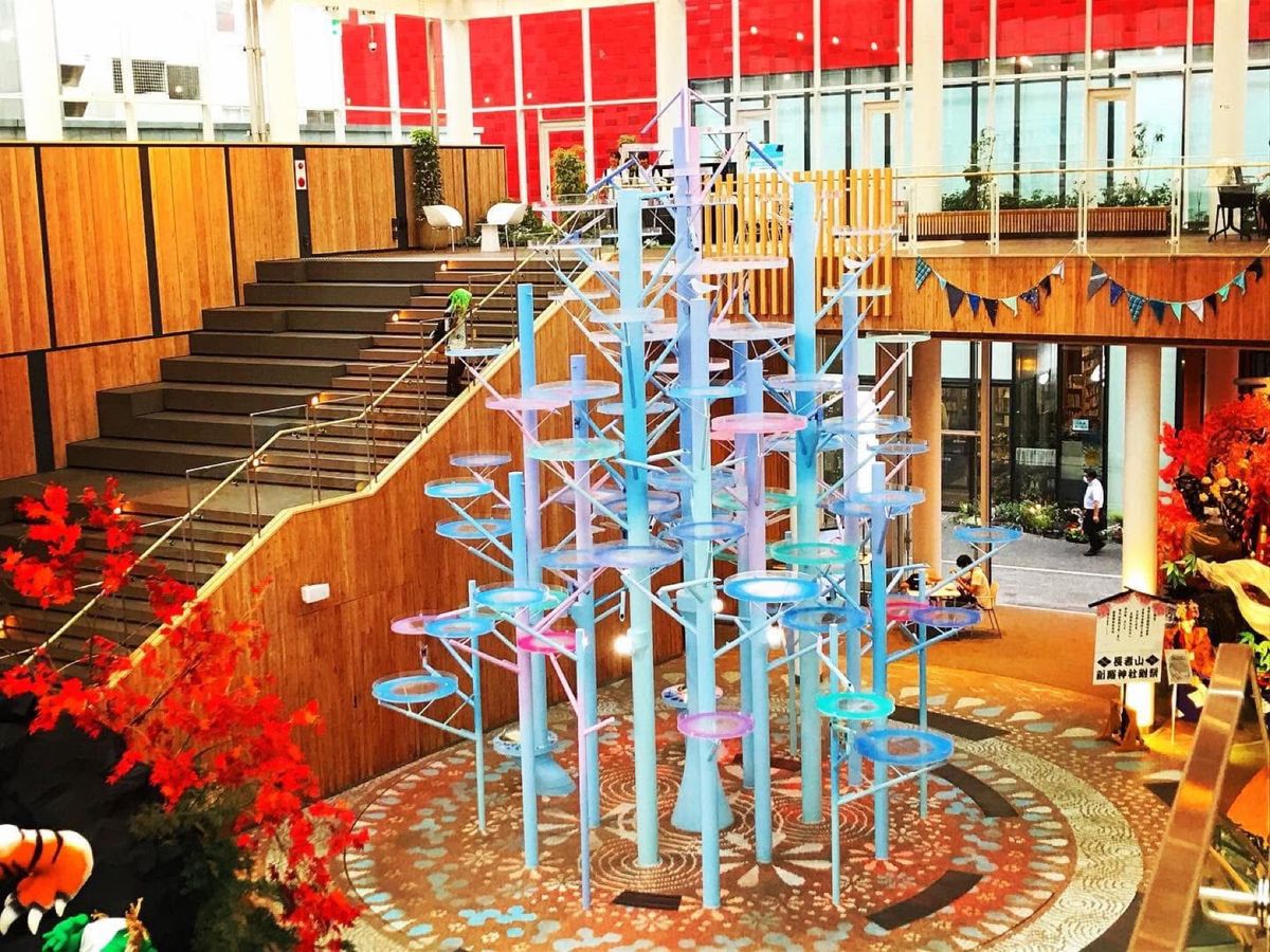 マチニワ
施設内ぬはたくさんの山車が展示されていました