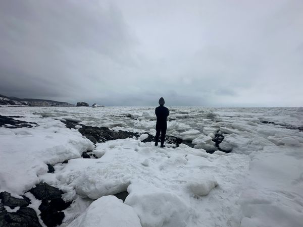 日本・北海道「知床旅行冬」の写真：3/15 流氷ウォーク参加