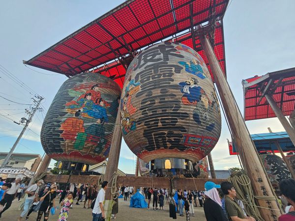 日本・愛知県「一色の大提灯祭り」の写真