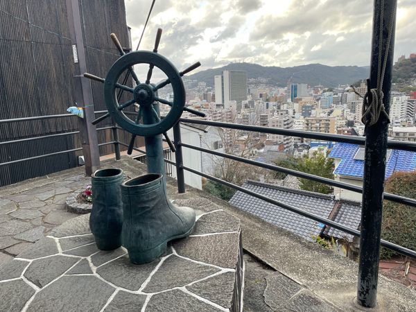日本・長崎県「Nagasaki」の写真：龍馬のぶーつ像
