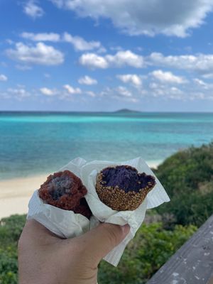 サーターアンダギー美味かった
紅芋餅美味かった(^^)
海未来いいところ！