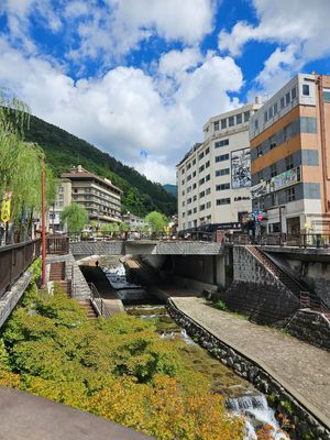 温泉街の街並み大好き