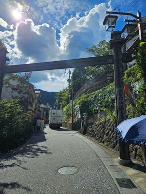 温泉街の街並み大好き