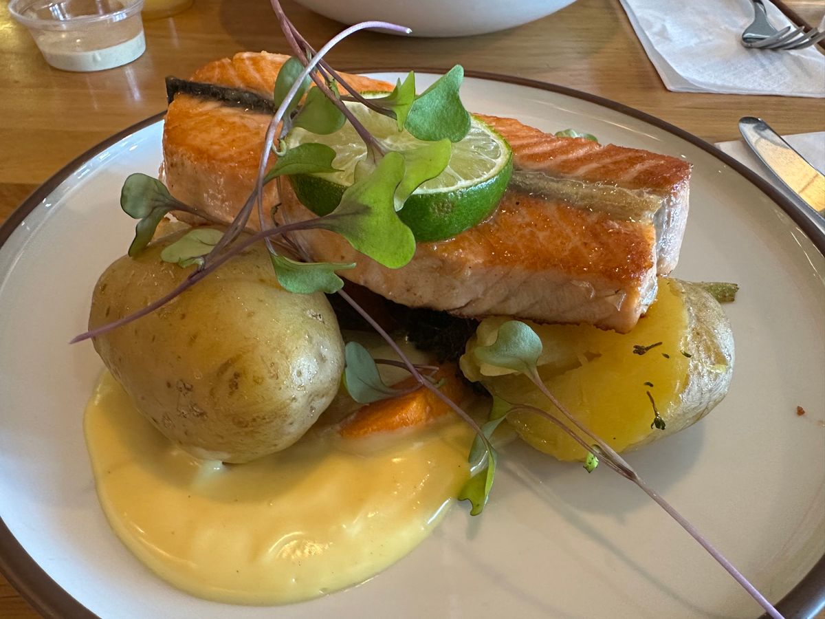 7/20 ヘルシンキグルメ③
グリルドサーモン、Ekbergのシナモンロー...