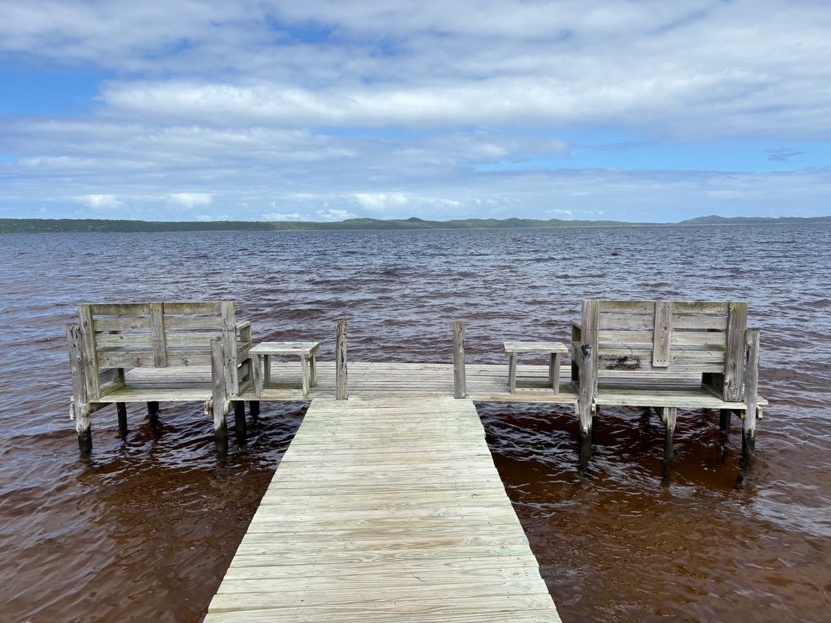 イシマンガリソ湿地公園の中のkosi bayへ。一人400ランドで3時間の...