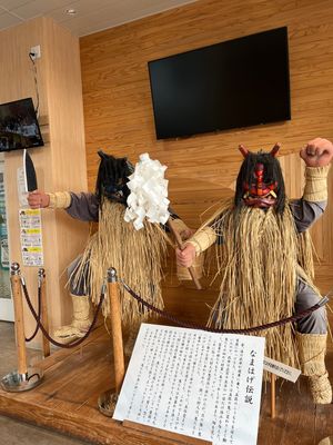 男鹿駅からすぐの
おがーれ道の駅で
お土産&amp;ジェラート

塩ミルク...