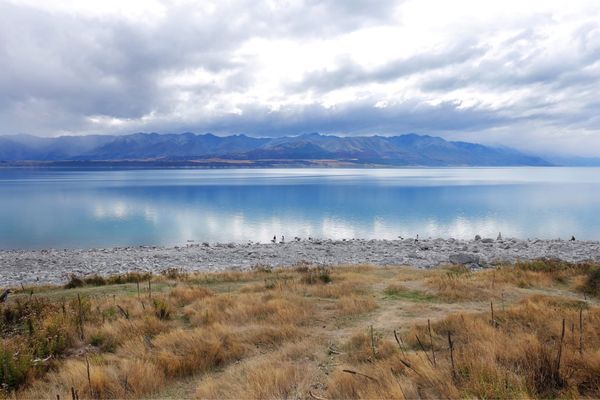 ニュージーランド・Christchurch「ニュージーランド旅行」の写真：全裸で湖に入っている女性もいらっしゃいました