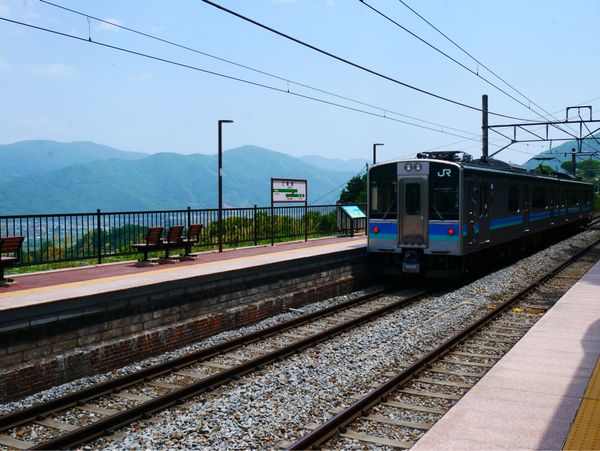 日本・長野県「宇奈月温泉・草津温泉旅行」の写真：姨捨駅