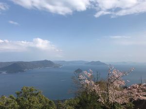 弥山。サンダルで登ったら転んで足がボロボロに…。
霊火堂というところは12...