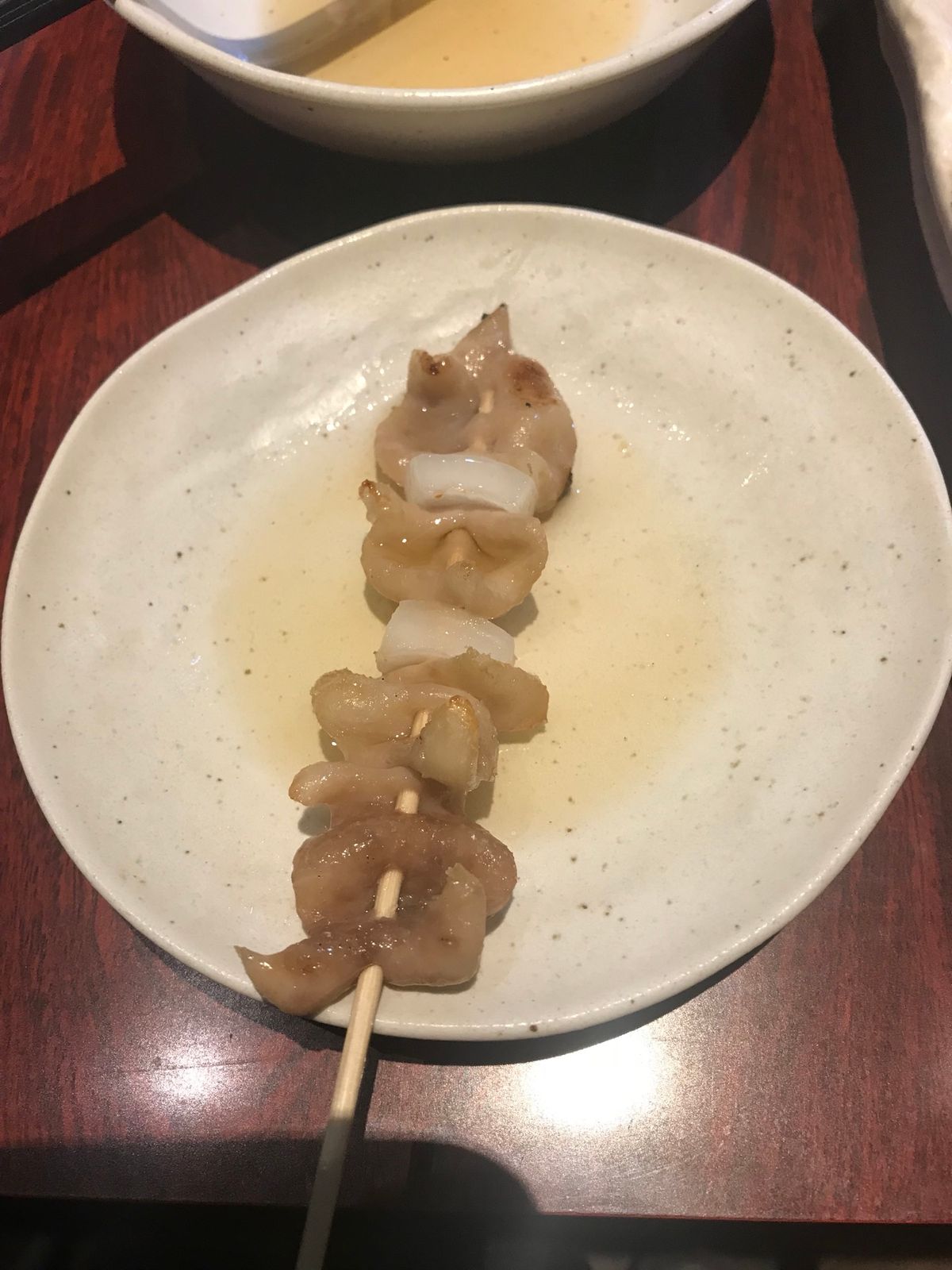 うどん。初めての福岡のとりかわ！ダルム！
そしてめっちゃくちゃ並んでやっと...