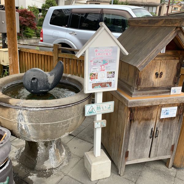 日本・島根県「2019島根(出雲)」の写真：玉造温泉へ。温泉をボトルに入れて化粧水と...