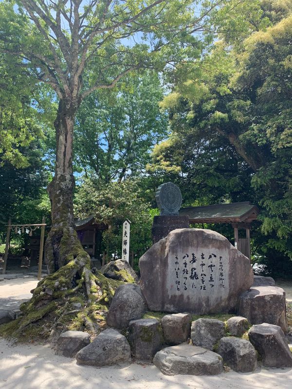 日本・島根県「2019島根(出雲)」の写真：八重垣神社は縁結びのパワースポット。
鏡...