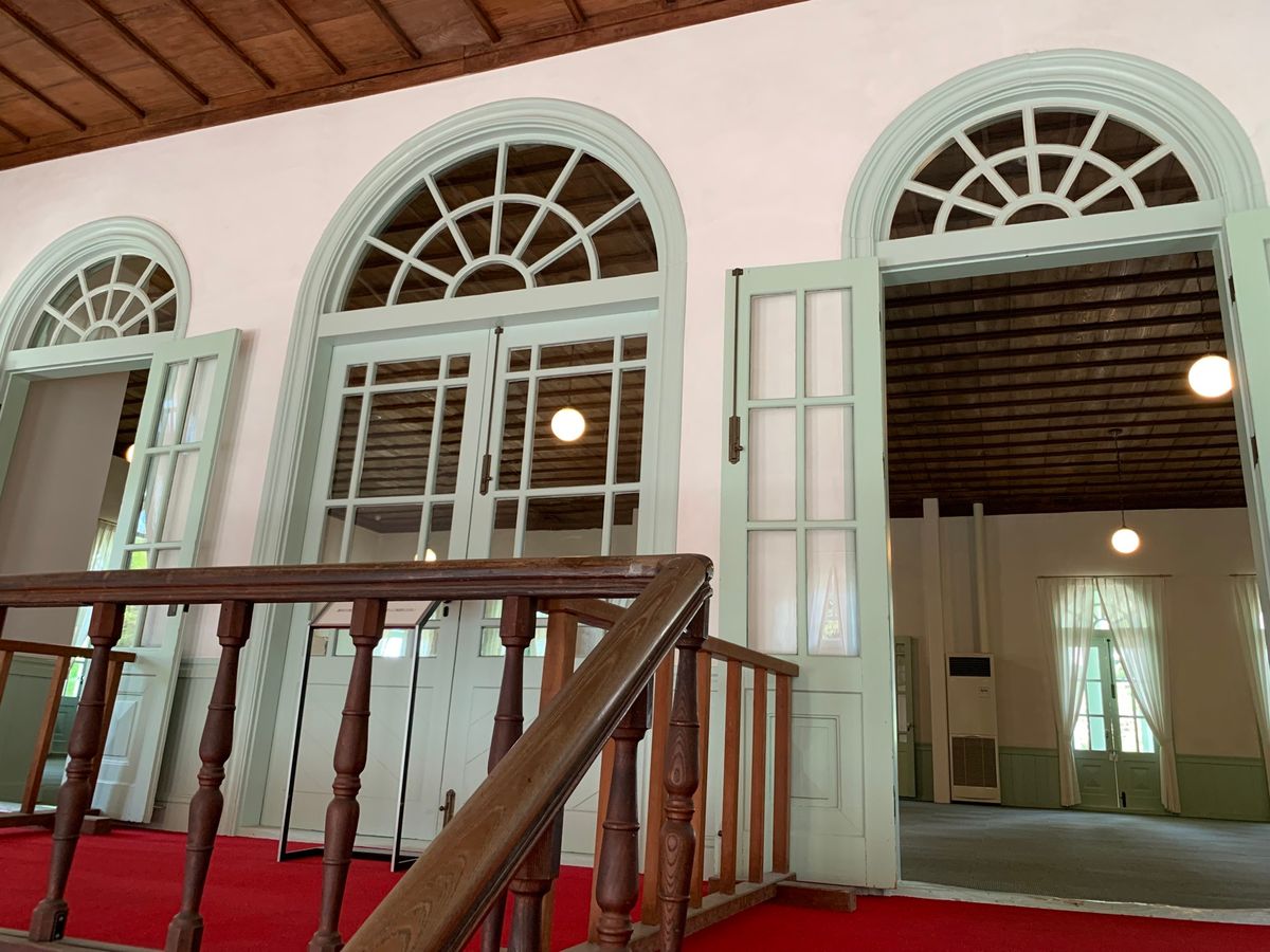 松江城近くの亀田山喫茶室。クラシカルな建物が可愛い。。ボランティアのツアー...