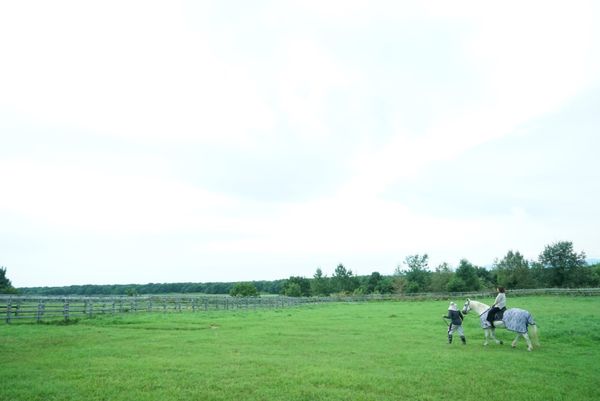 日本・北海道「2019北海道(帯広)」の写真：乗馬体験に食卓
