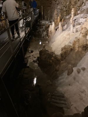 洞窟「玉泉洞」①
洞窟内気温21℃で年間通しほぼ一定とのこと。
冬行くと厚...