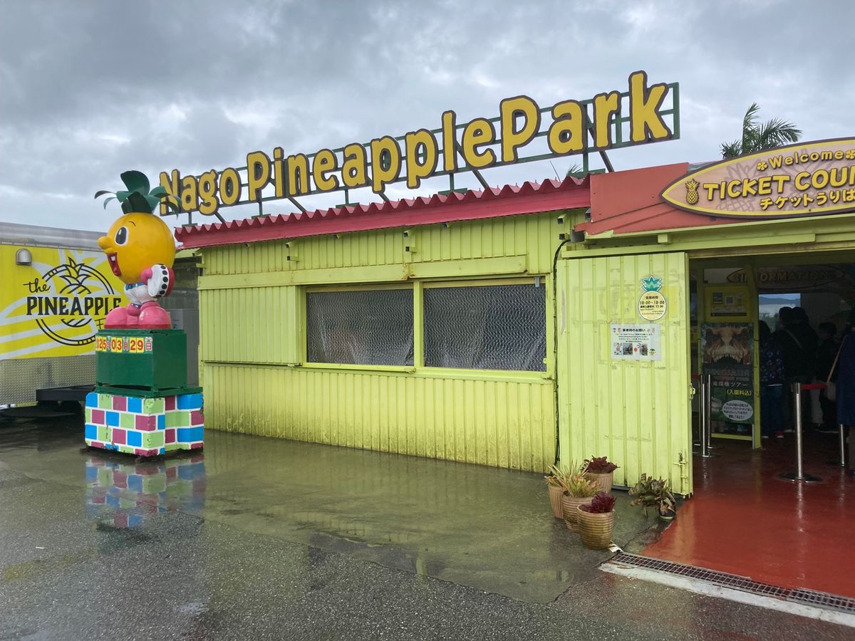 ナゴパイナップルパークに行きました。
ここ、入るまでがながーい！
駐車場か...