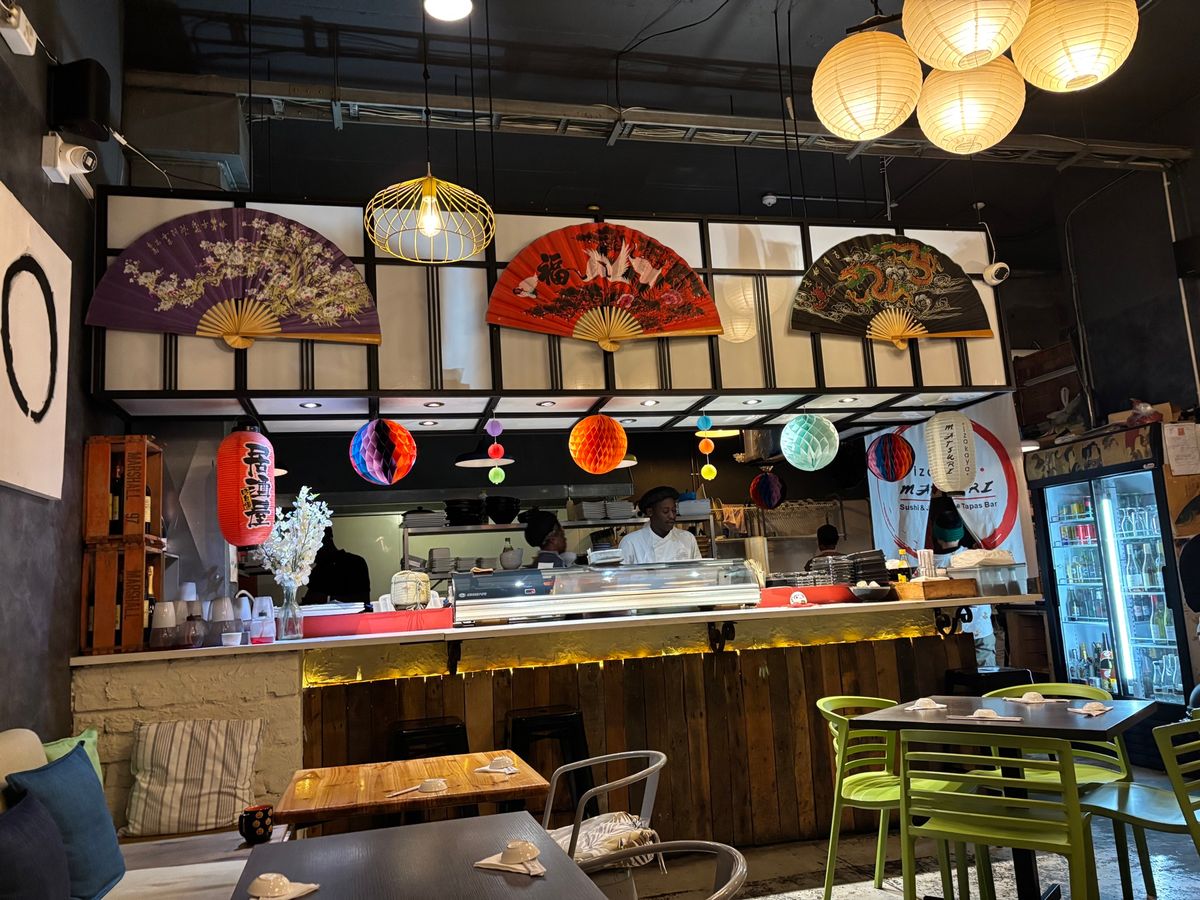 居酒屋 祭て晩御飯を食べました。南アフリカで食べた日本食では一番美味しかったです