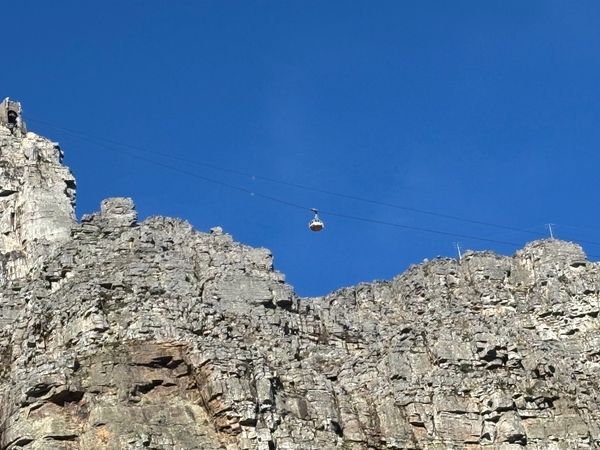 南アフリカ・喜望峰「ケープタウン旅行」の写真：テーブルマウンテンにロープウェイで登りま...